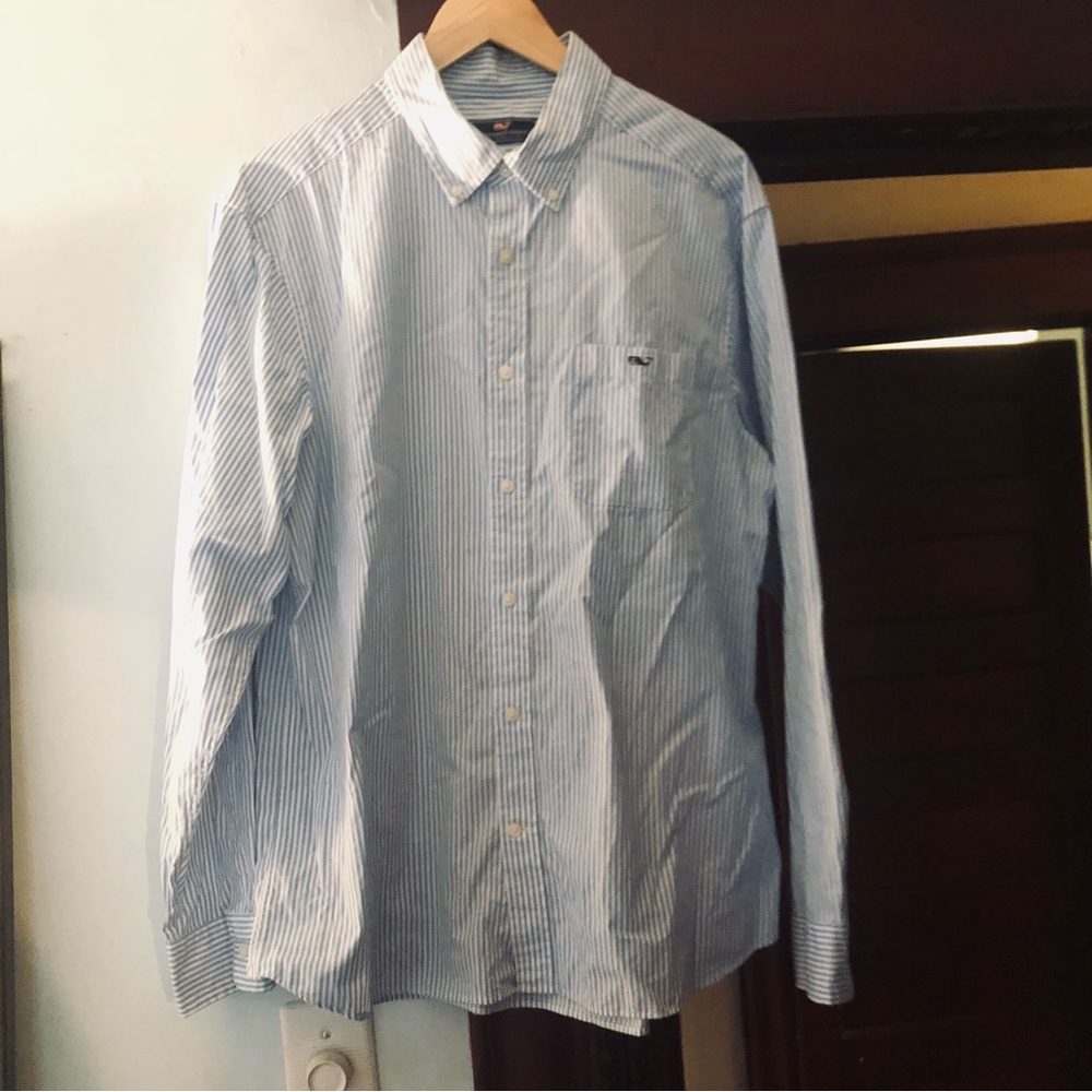 Vineyard Vines  Blue Stripe Button-Down Shirt - Men's